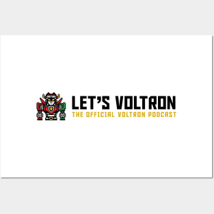 Let's Voltron Podcast (Official Wide Logo) Posters and Art